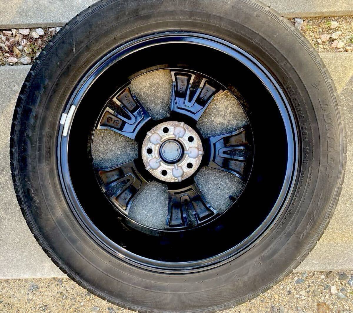 日産 エクストレイル T32 後期 純正　アルミホイール　タイヤ付　18インチ 7J+45 PCD114.3 5H 1本　225/60R18 中古品 _画像6