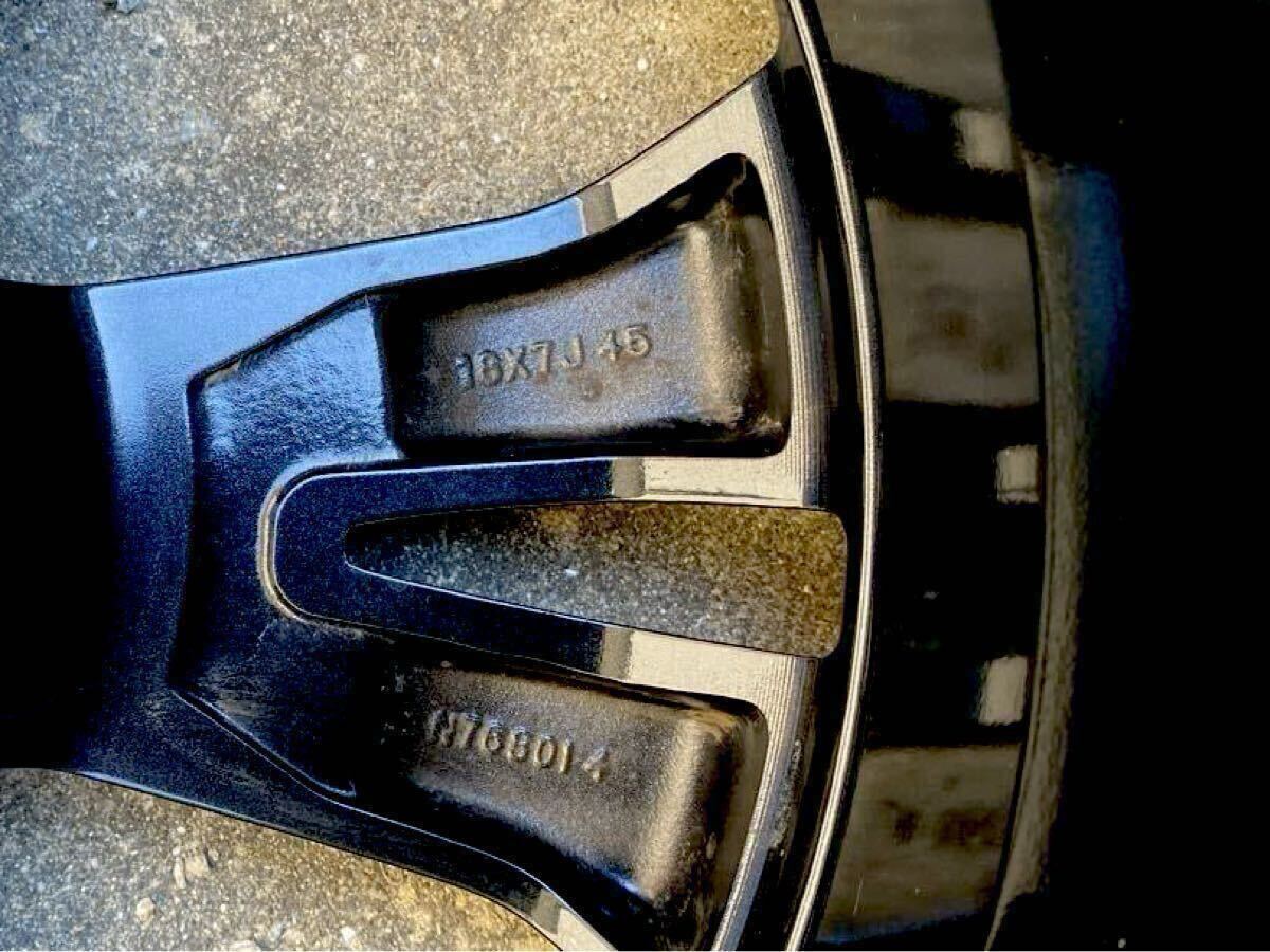 日産 エクストレイル T32 後期 純正　アルミホイール　タイヤ付　18インチ 7J+45 PCD114.3 5H 1本　225/60R18 中古品 _画像7