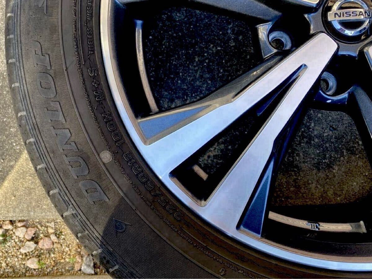 日産 エクストレイル T32 後期 純正　アルミホイール　タイヤ付　18インチ 7J+45 PCD114.3 5H 1本　225/60R18 中古品 _画像4