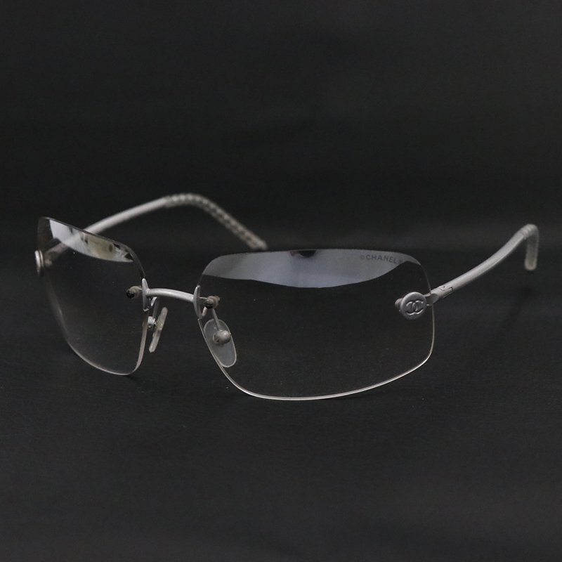 ◆ CHANEL / シャネル ◆ サングラス / 4035 ◆ シルバー グレーグラデーション 63□16 120 ※ケース劣化_画像1