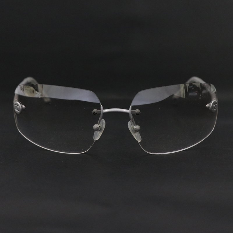 ◆ CHANEL / シャネル ◆ サングラス / 4035 ◆ シルバー グレーグラデーション 63□16 120 ※ケース劣化_画像2