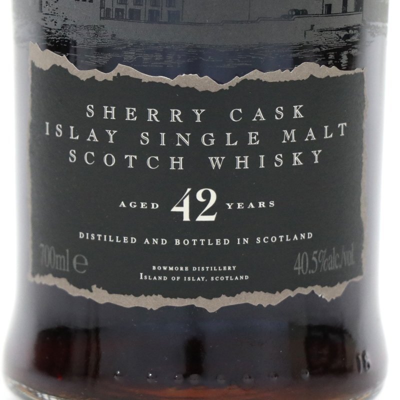 ◆ 未開栓 / 送料無料 ◆ BLACK BOWMORE ブラックボウモア 42年 1964 シェリーカスク 世界827本限定 ◆ 700ml / 40.5% ◆ 木箱 紙箱 ◆_画像4