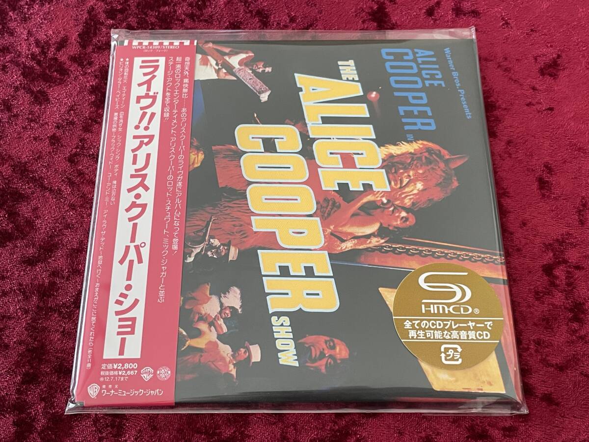 ★アリス・クーパー★紙ジャケット★SHM-CD★ライヴ！！アリス・クーパー・ショー★日本盤/帯付★リマスター★THE ALICE COOPER SHOW★LIVE_画像1