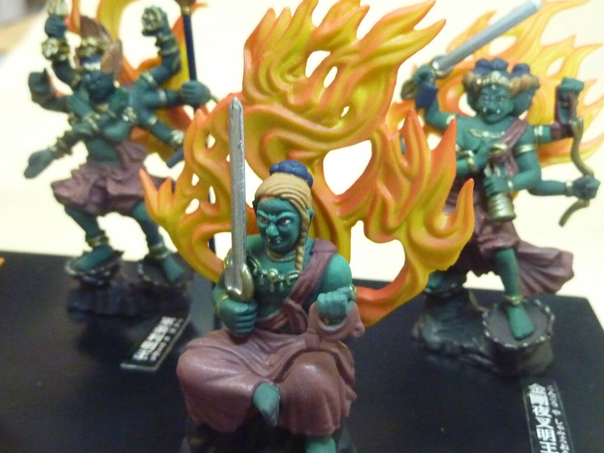 五大明王5種セット クリアケース付■仏像不動明王/降三世明王/軍荼利明王/大威徳明王/金剛夜叉明王■カバヤ世界の神話仏教神話編フィギュア_画像9