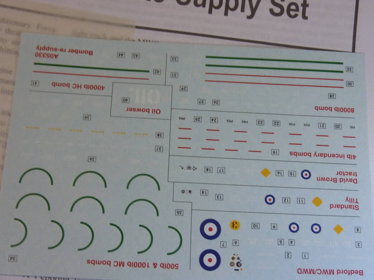 1/72イギリス空軍 爆撃機補給車両セット■ベドフォード給油車/トラック/牽引トラクター/バイク/トローリーRAF ROMBER RE-SUPPLY SET AIRFIX_画像8