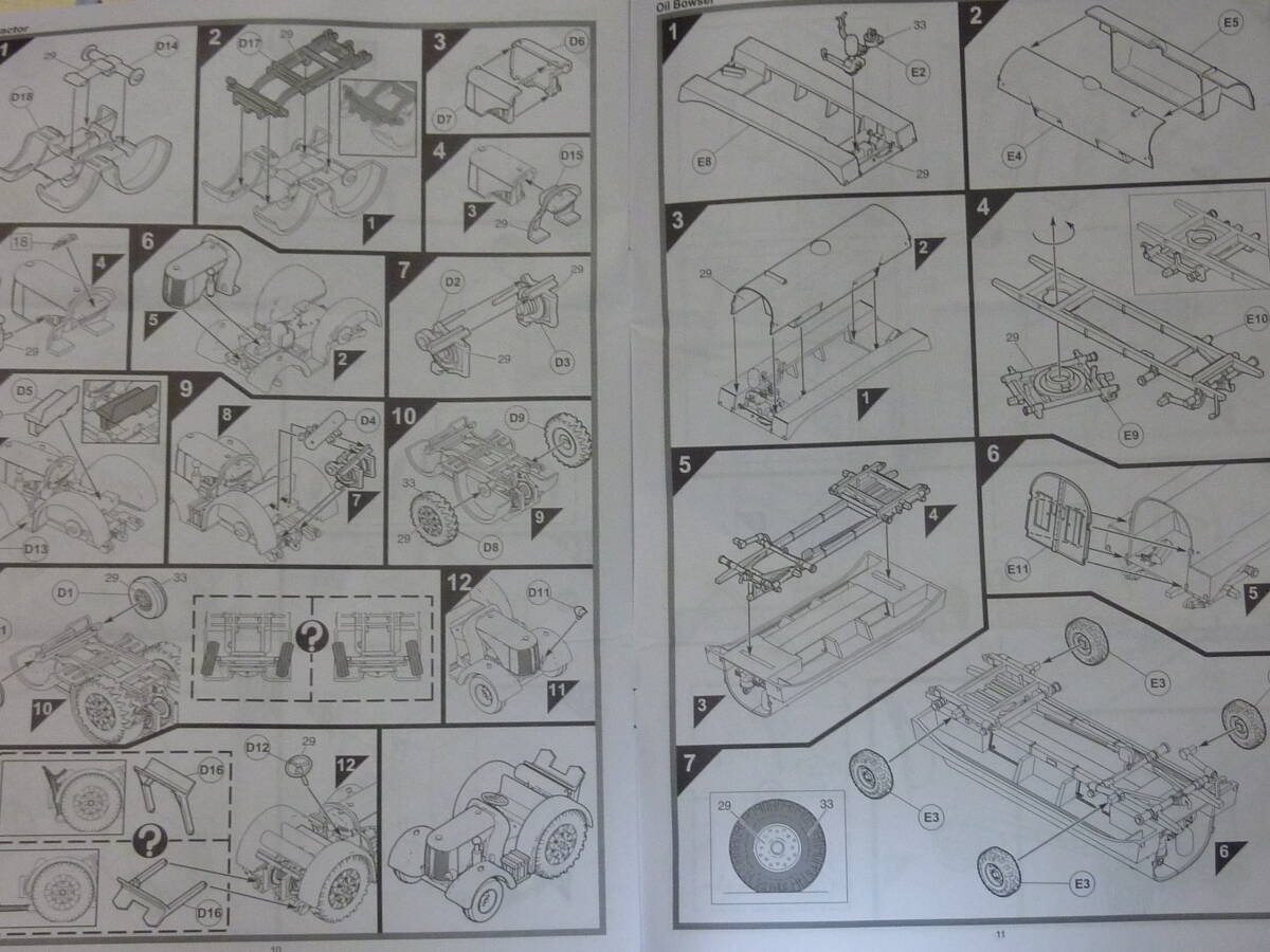 1/72イギリス空軍 爆撃機補給車両セット■ベドフォード給油車/トラック/牽引トラクター/バイク/トローリーRAF ROMBER RE-SUPPLY SET AIRFIX_画像9