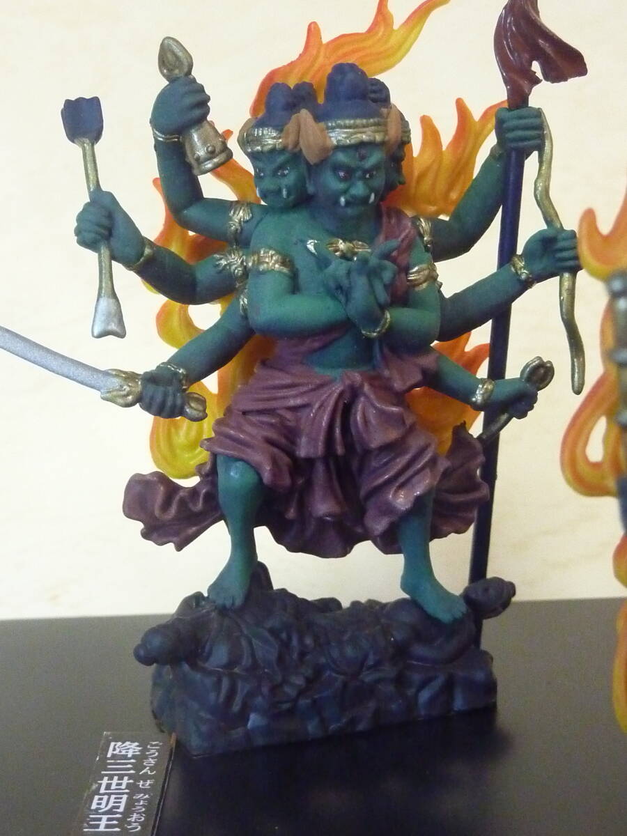 五大明王5種セット クリアケース付■仏像不動明王/降三世明王/軍荼利明王/大威徳明王/金剛夜叉明王■カバヤ世界の神話仏教神話編フィギュア_画像3