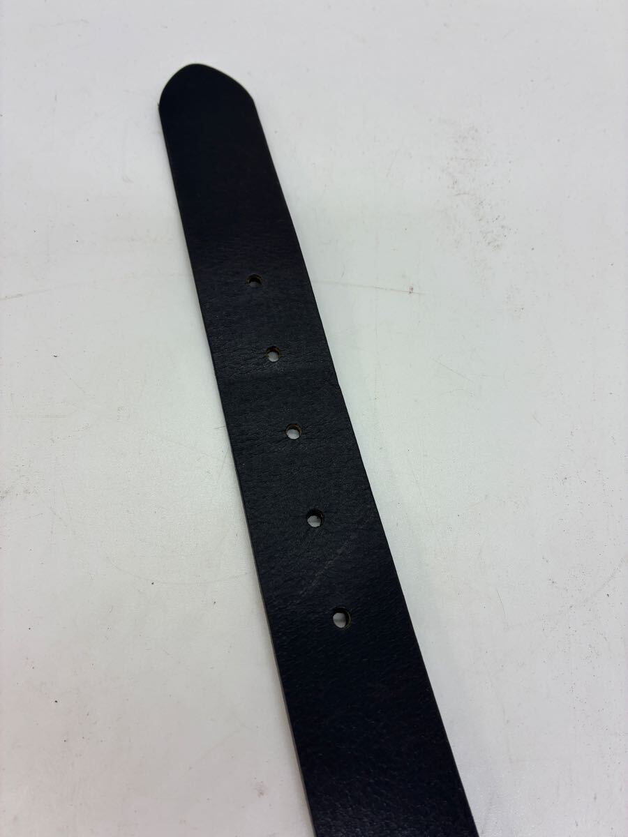 イタリア製 レザー　ベルト　ブラック　一枚革_画像5