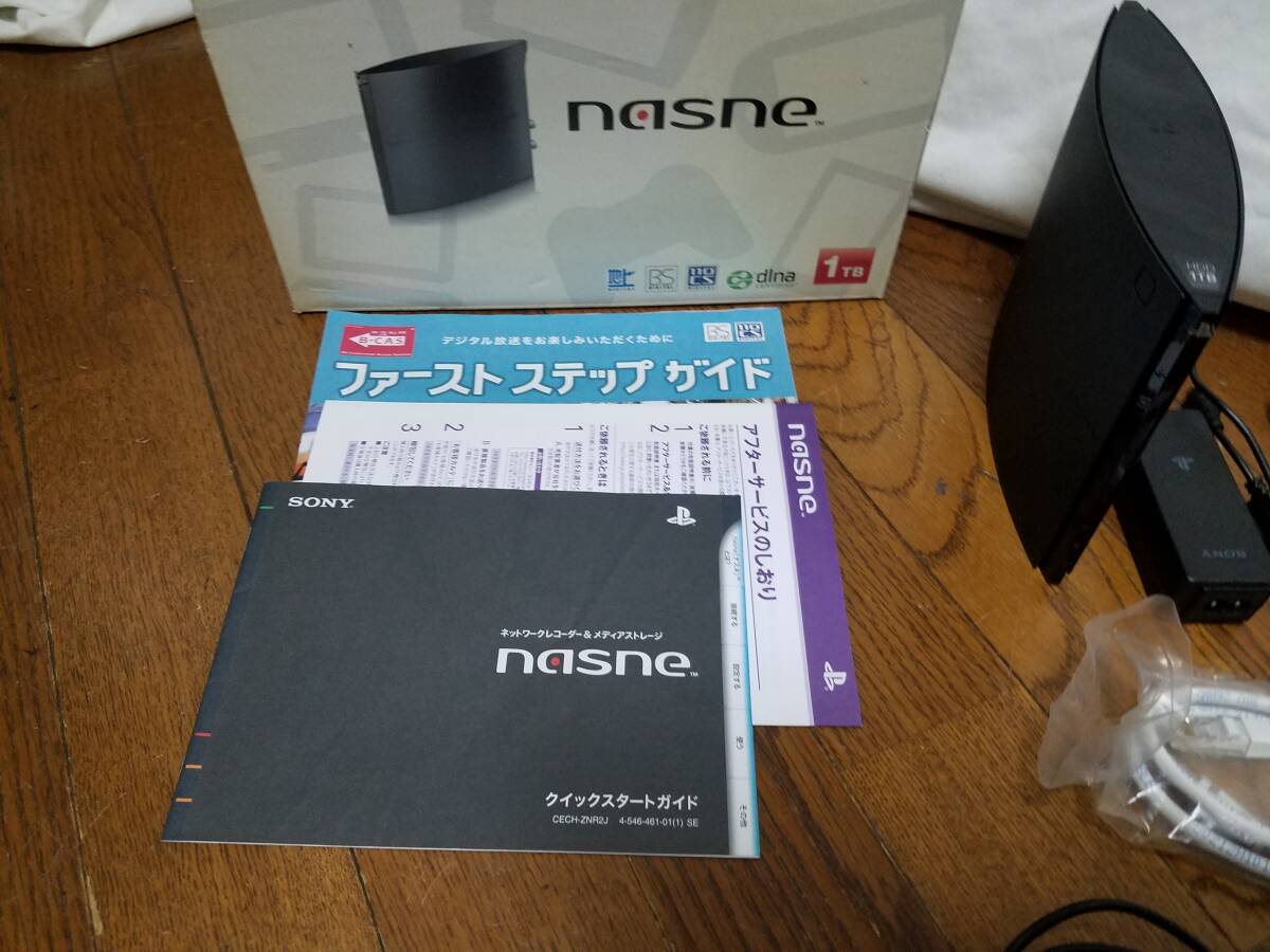 【PC周辺機器】 SONY nasne ナスネ HDDレコーダー 1TB CECH-ZNR2J 通電確認済み_画像2