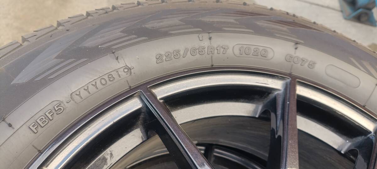 225/65R17 ヨコハマ Yokohama G.speed CX-5 2019年製 iceGUARD G075 Radial 5.8mm スタッドレスタイヤ 4本セット_画像5