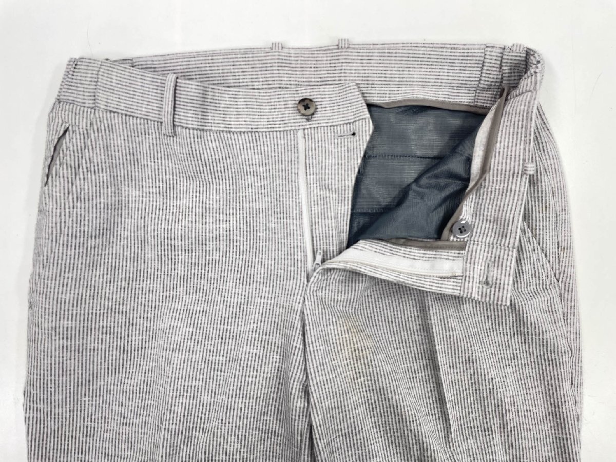 【インターメッツォ INTERMEZZO】2400207045-93 2ボタン シアサッカー生地 スーツ (メンズ) sizeL/78 ライトグレー系 ◇35RMS2774◇_画像8