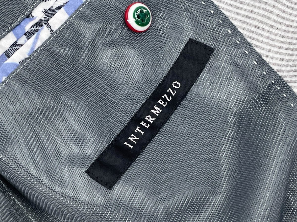 【インターメッツォ INTERMEZZO】2400207045-93 2ボタン シアサッカー生地 スーツ (メンズ) sizeL/78 ライトグレー系 ◇35RMS2774◇_画像3