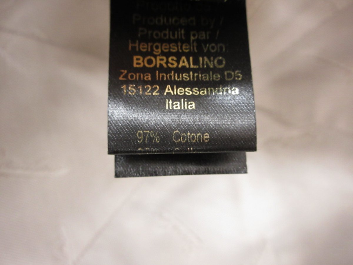 超美品【Borsalino ボルサリーノ】 ブランド金具 コットンデニムキャップ 帽子 (メンズ) size58 インディゴブルー系 イタリア製 ◇33LE4014_画像8