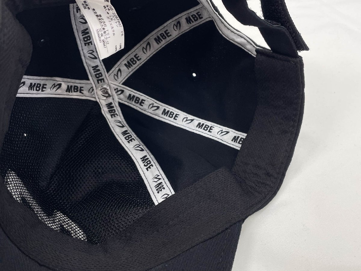 美品【マスターバニーエディション MASTER BUNNY EDITION】 ロゴ刺繍×スパンコール キャップ (メンズ) sizeFR 黒 758-2287902◇33LE4083_画像6
