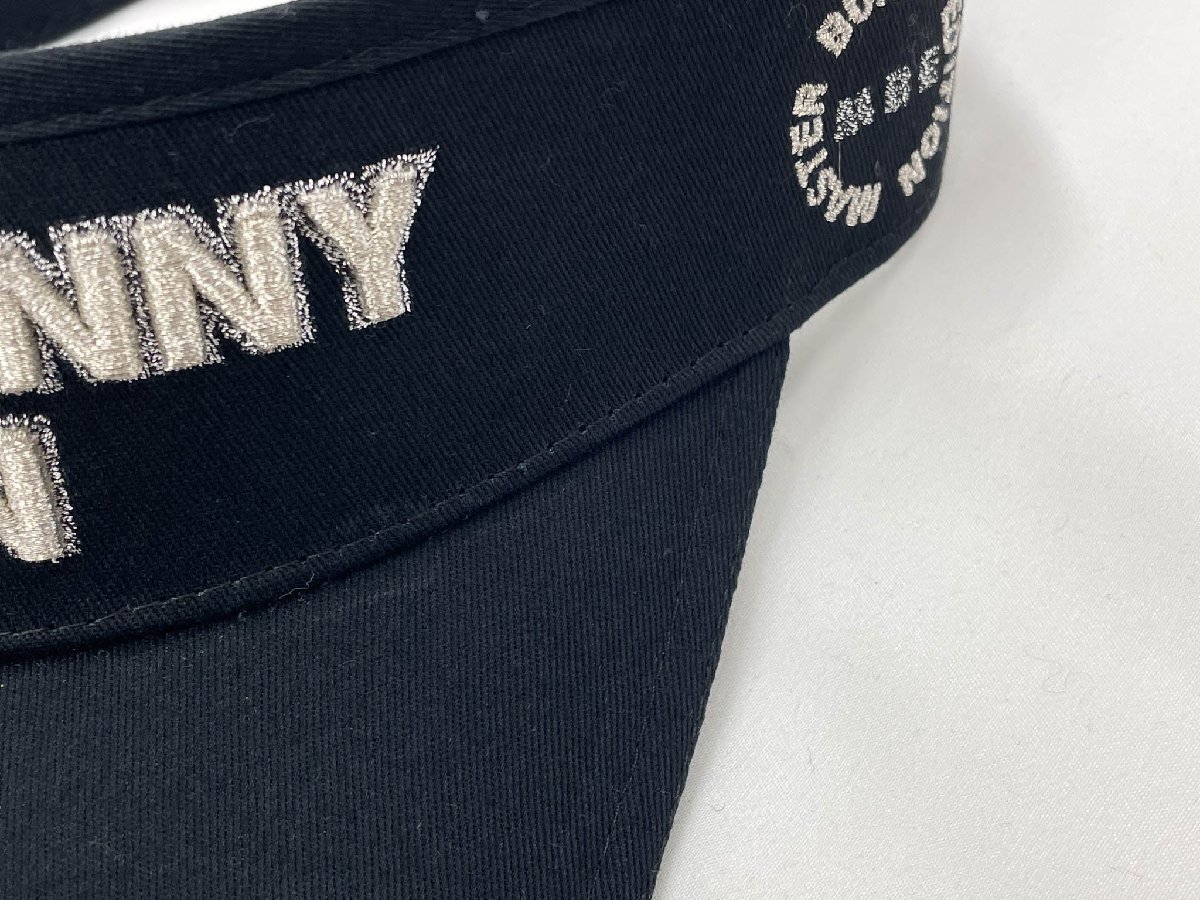 超美品【マスターバニーエディション MASTER BUNNY EDITION】 ラメ糸ロゴ刺繍 サンバイザー (メンズ) sizeFR 黒 758-2187103 ◇33LE4085◇_画像5