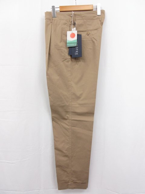 未使用 【インコテックス INCOTEX】 1W0065 9098Y 406 定価43450円 ROYAL BATAVIA パンツ スラックス (メンズ) size52 ベージュ◇3SLP0528_画像3