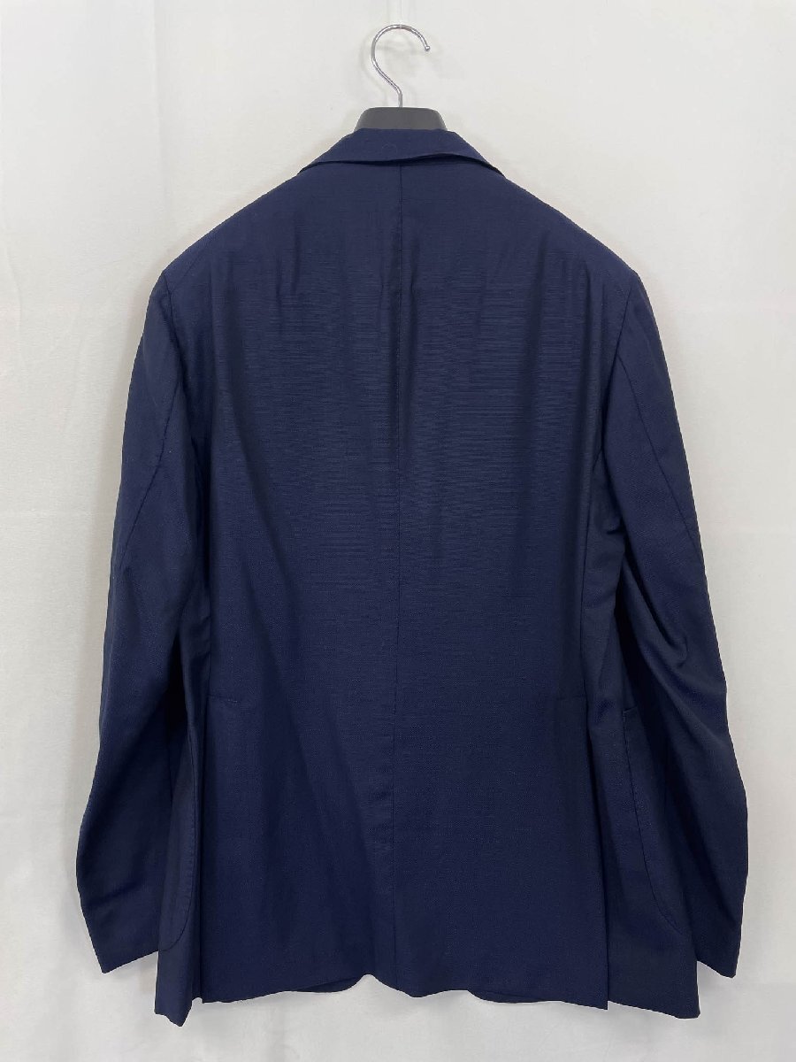 超美品【タリアトーレ TAGLIATORE】1SMC22K- ホップサック生地 2B アンコンジャケット (メンズ) 48/R ネイビー 織柄 イタリア製 ◇32MJ0915_画像3