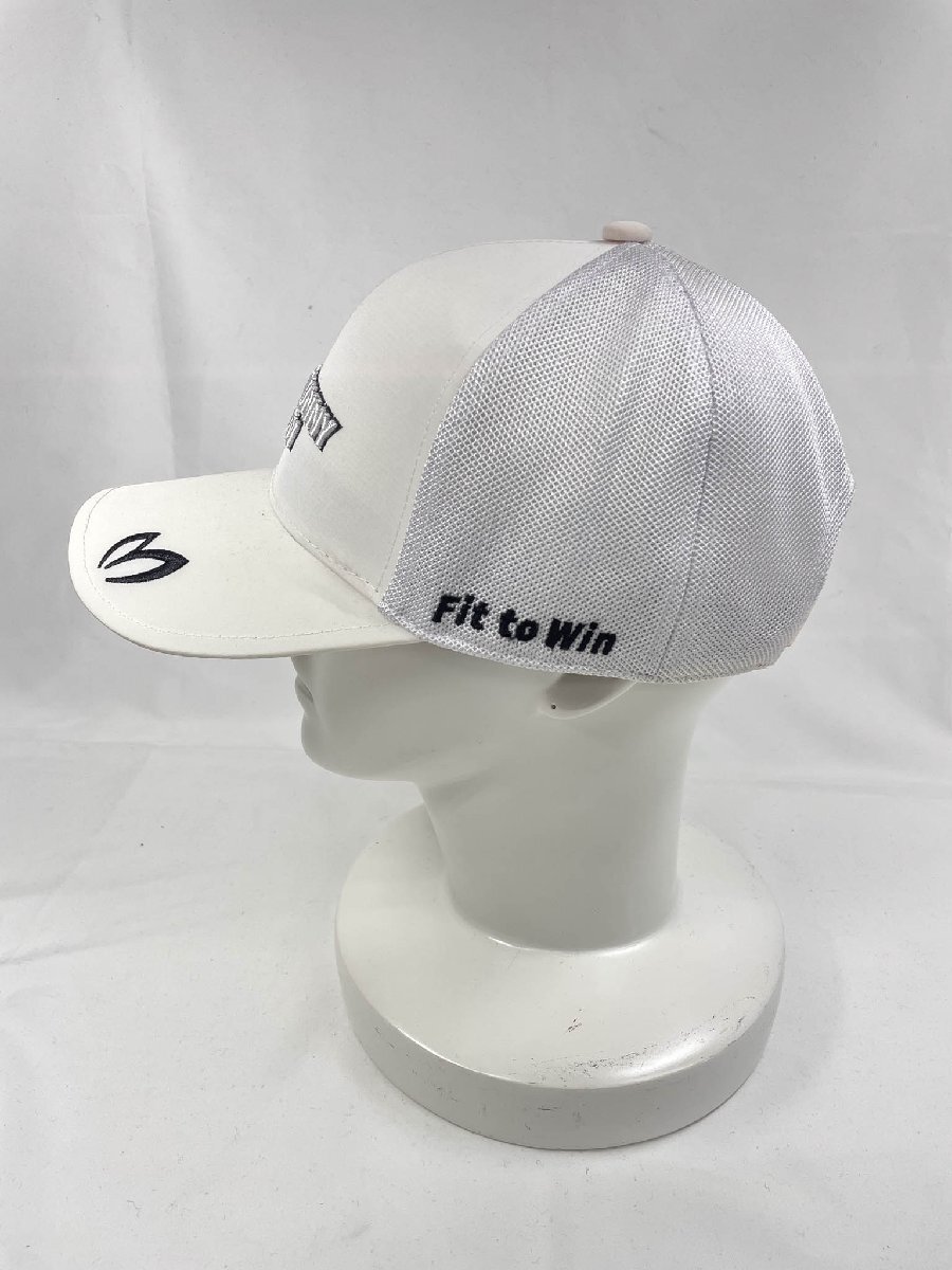 【マスターバニーエディション MASTER BUNNY EDITION】 758-2187351 凹凸ロゴ刺繍 キャップ 帽子 (メンズ) ホワイト ◇33LE4077◇_画像3