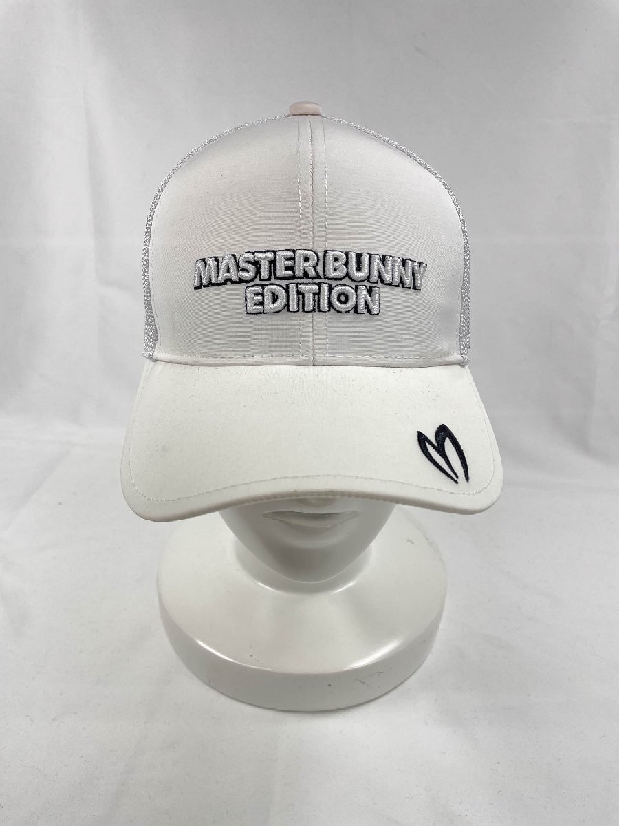 【マスターバニーエディション MASTER BUNNY EDITION】 758-2187351 凹凸ロゴ刺繍 キャップ 帽子 (メンズ) ホワイト ◇33LE4077◇_画像2