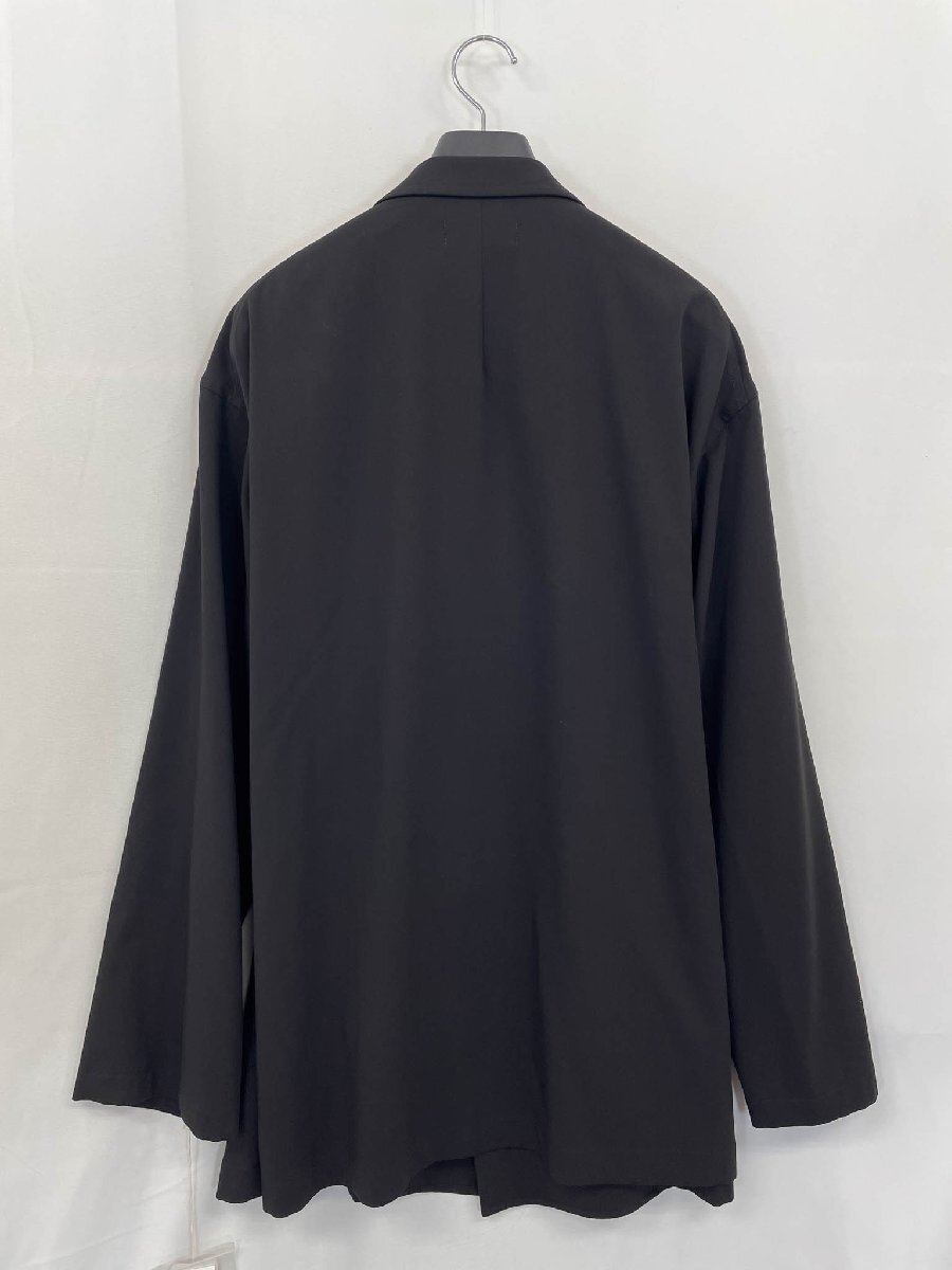 未使用【サイトヨウジヤマモト】UB-J35-912 GABARDINE STRETCH WRAP HAORI TAILORED JACKET オーバージャケット (メンズ)3 黒 ◇17MJ0941◇_画像3