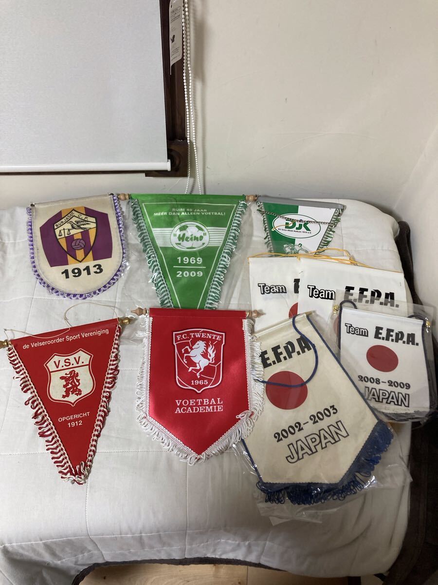 海外サッカークラブ ペナント・フラッグ まとめ売り10枚以上 Valencia CF バルセロナなど 希少／コレクション_画像3