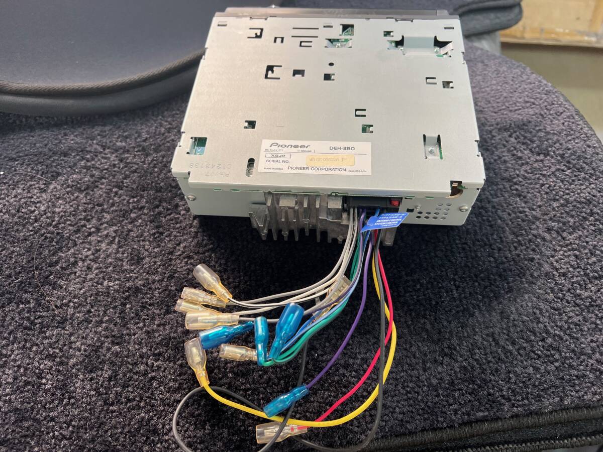 ☆carrozzeria カロッツェリア DEH-380 Pioneer パイオニア 1DIN CDチューナー CDデッキ CDプレーヤー AUX/CD 動作確認済 送料無料☆_画像5