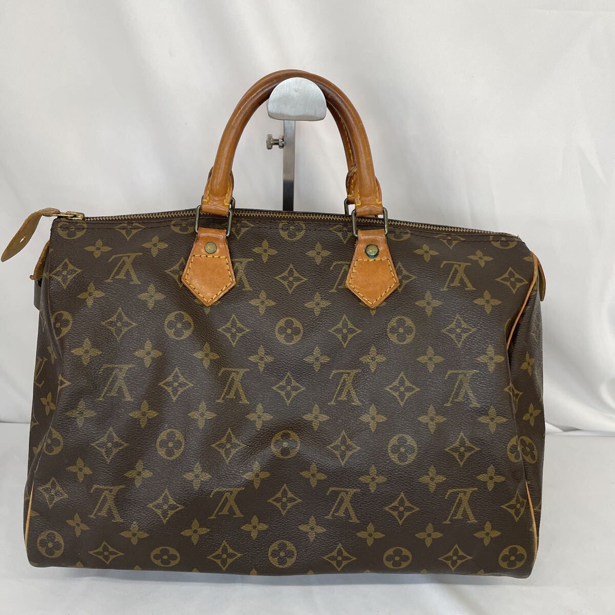  хорошая вещь LOUIS VUITTON Louis Vuitton монограмма speedy 35 M41524 Brown ручная сумочка сумка "Boston bag" Mini Boston 1