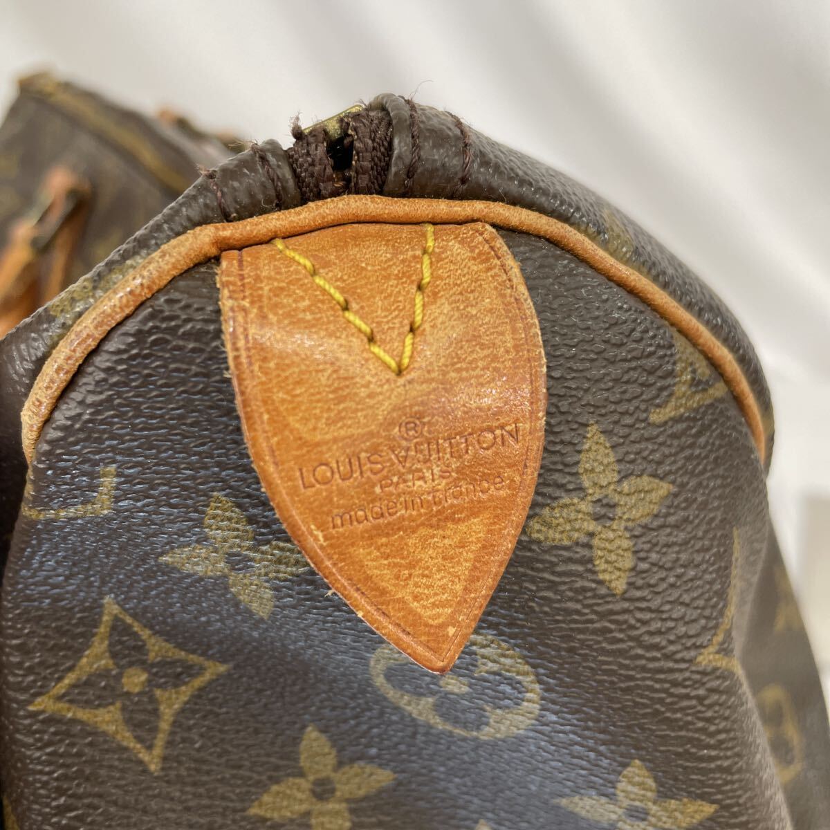  хорошая вещь LOUIS VUITTON Louis Vuitton монограмма speedy 35 M41524 Brown ручная сумочка сумка "Boston bag" Mini Boston 1