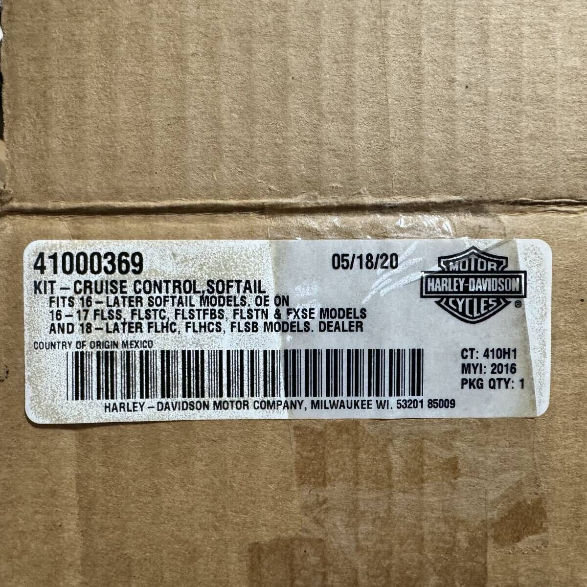 【純正】【新品未使用】ハーレー　ソフテイル用　クルーズコントロール　クルコンキット　41000369 M8 FXLRS FXBRS_画像8