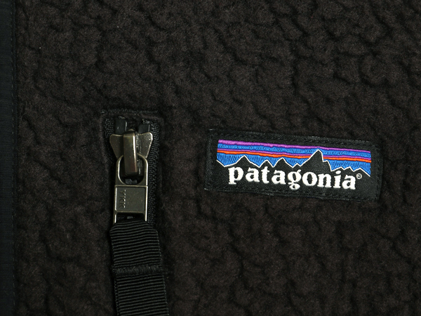 Patagonia retro пирог ru лучший мужской L б/у одежда 20 год производства флис полный Zip уличный накладывающийся надеты передний открытие с высоким воротником one отметка черный