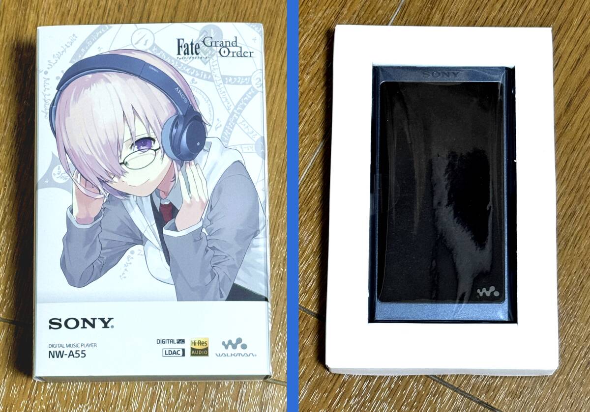 SONY(ソニー) ハイレゾ/ノイズキャンセル/リニア ウォークマン 16GB NW-A55 FGO“マシュ”カラー ＋ 限定イージーラッパー_画像1