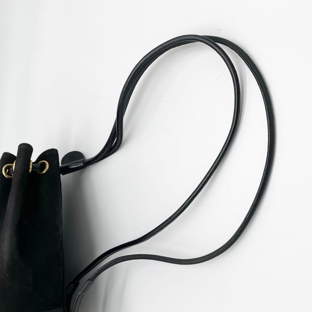 [ прекрасный товар ] Ferragamo vala Mini рюкзак мешочек замша черный 