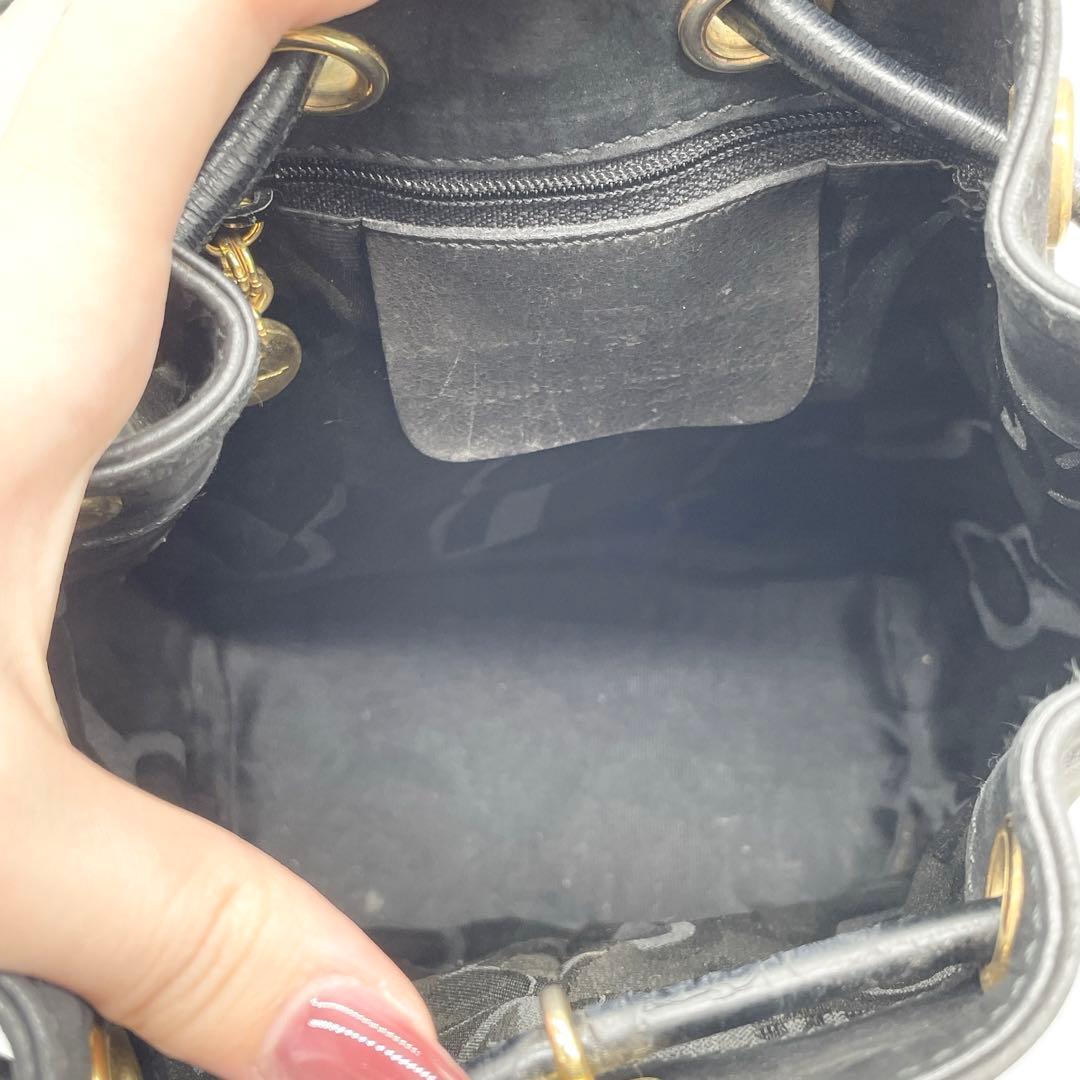 [ прекрасный товар ] Ferragamo vala Mini рюкзак мешочек замша черный 