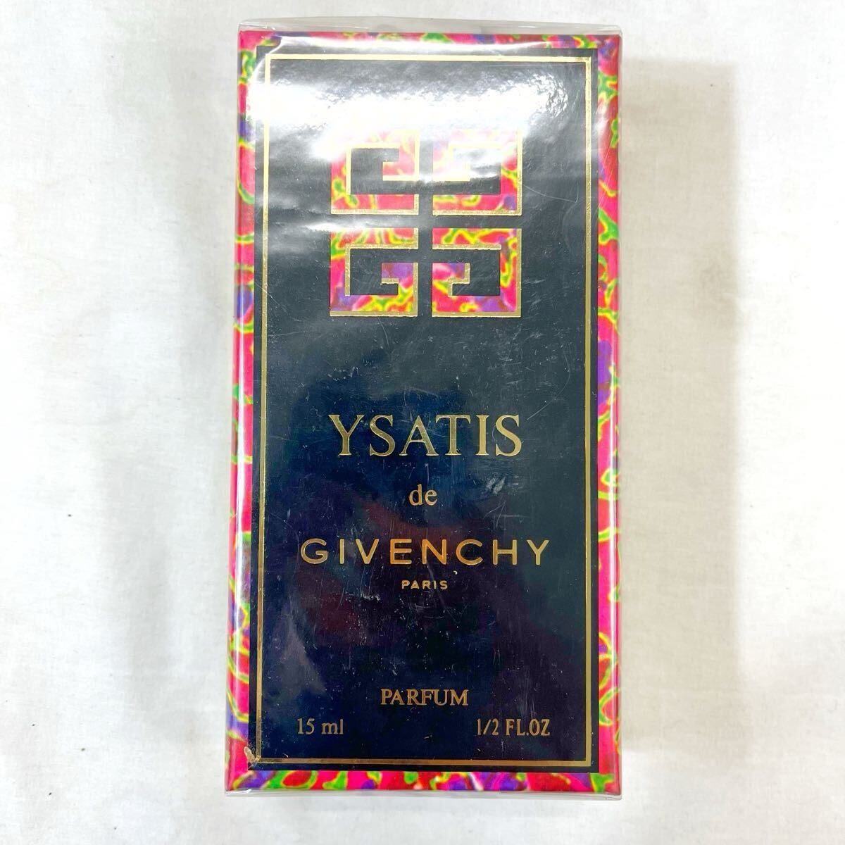 未開封 GIVENCHY YSATIS イサティス PARFUM 15ml 1/2oz ジバンシイ レディース 香水 ヴィンテージ シプレ フローラル 廃盤 フランス製_画像1