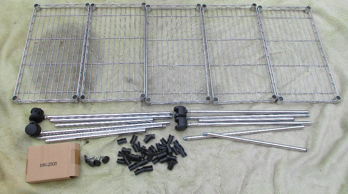 ☆IRIS OHYAMA Metal Rack メタルラック スチールラック5段◆キャスター付き2,491円_画像8