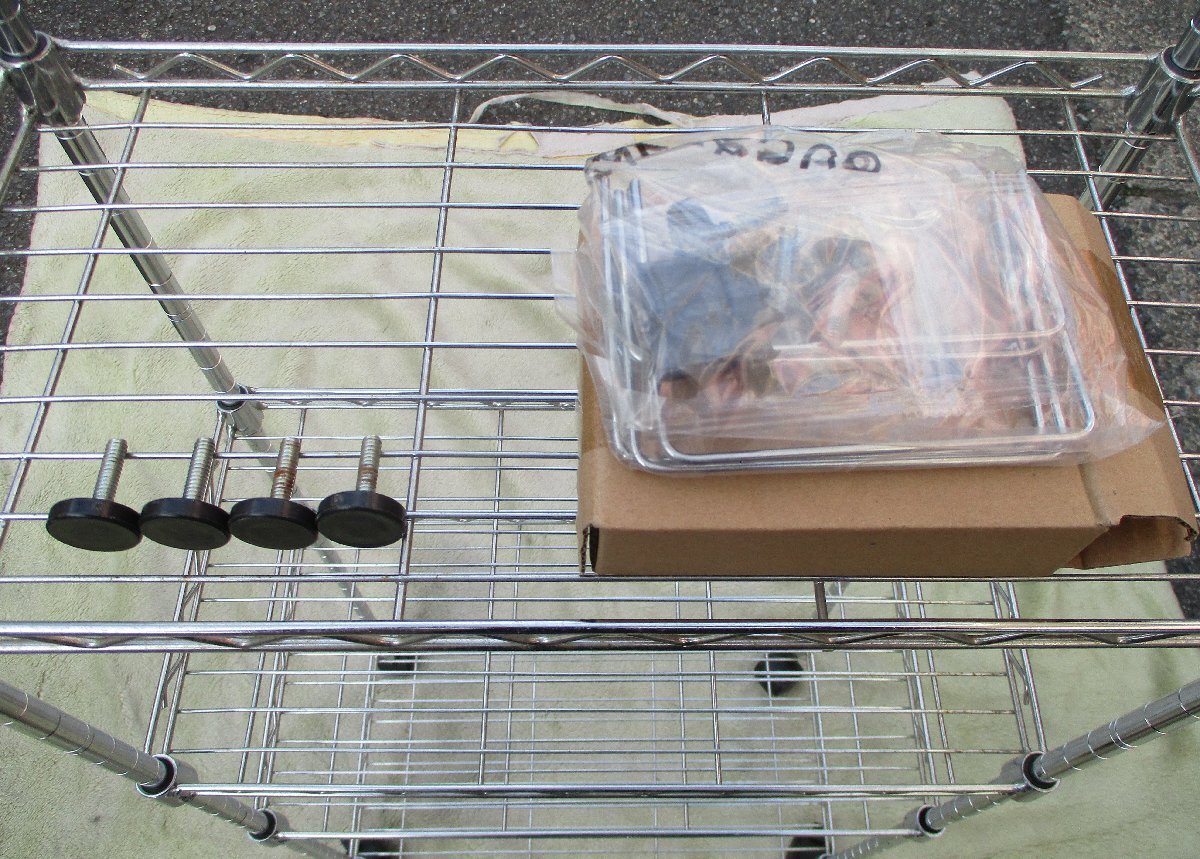 ☆IRIS OHYAMA Metal Rack メタルラック スチールラック5段◆キャスター付き2,491円_画像2