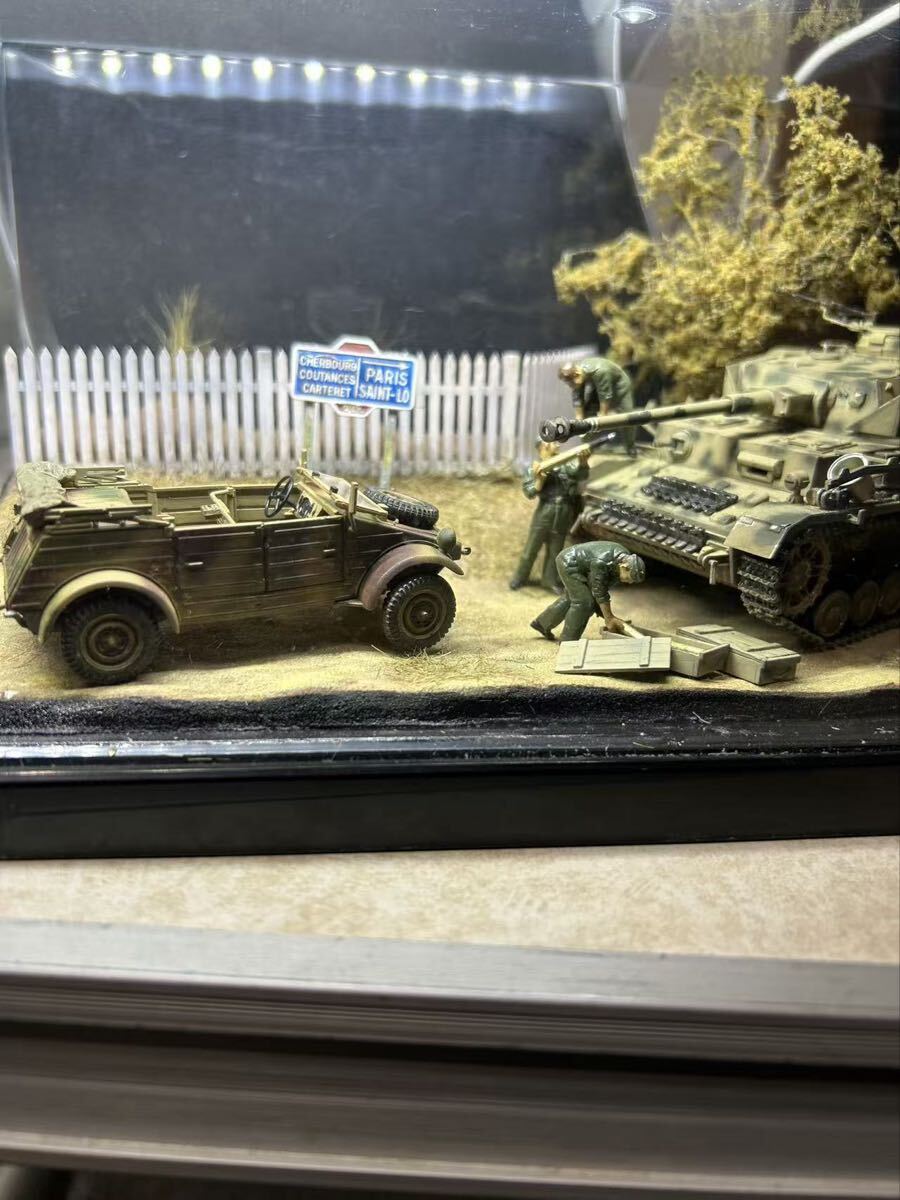 超絶技巧 リアルプロダクト 静岡トイショー展示出品 完成品 キューベルワーゲン タミヤ GERMAN PANZERKAMPFWAGEN Ⅳ Ausf.j Ⅳ号戦車J型_画像2