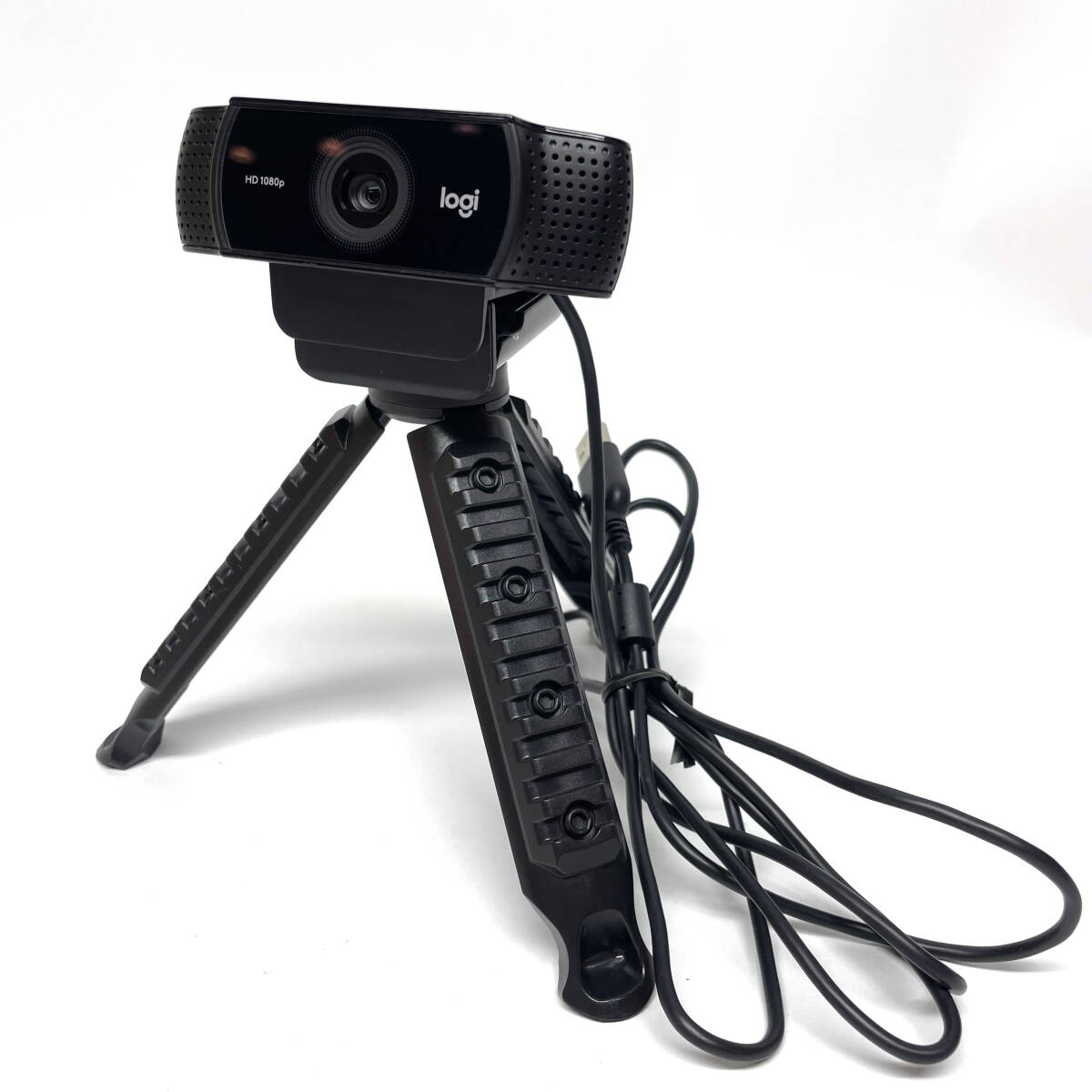 tu105 Logicool ロジクール HD Pro Stream Webcam C922 ウェブカメラ ブラック ※中古_画像1