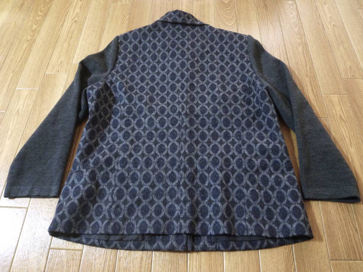 レリアン Leilian LANIFICIO F.LLI☆ウール アンゴラ 切替え ジャケット☆大きいサイズ♪１５_画像2