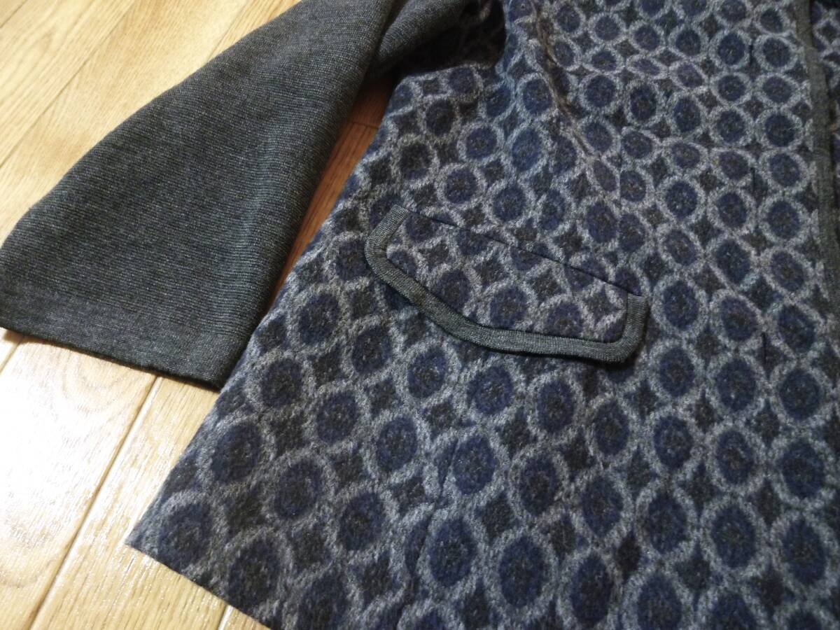 レリアン Leilian LANIFICIO F.LLI☆ウール アンゴラ 切替え ジャケット☆大きいサイズ♪１５_画像4