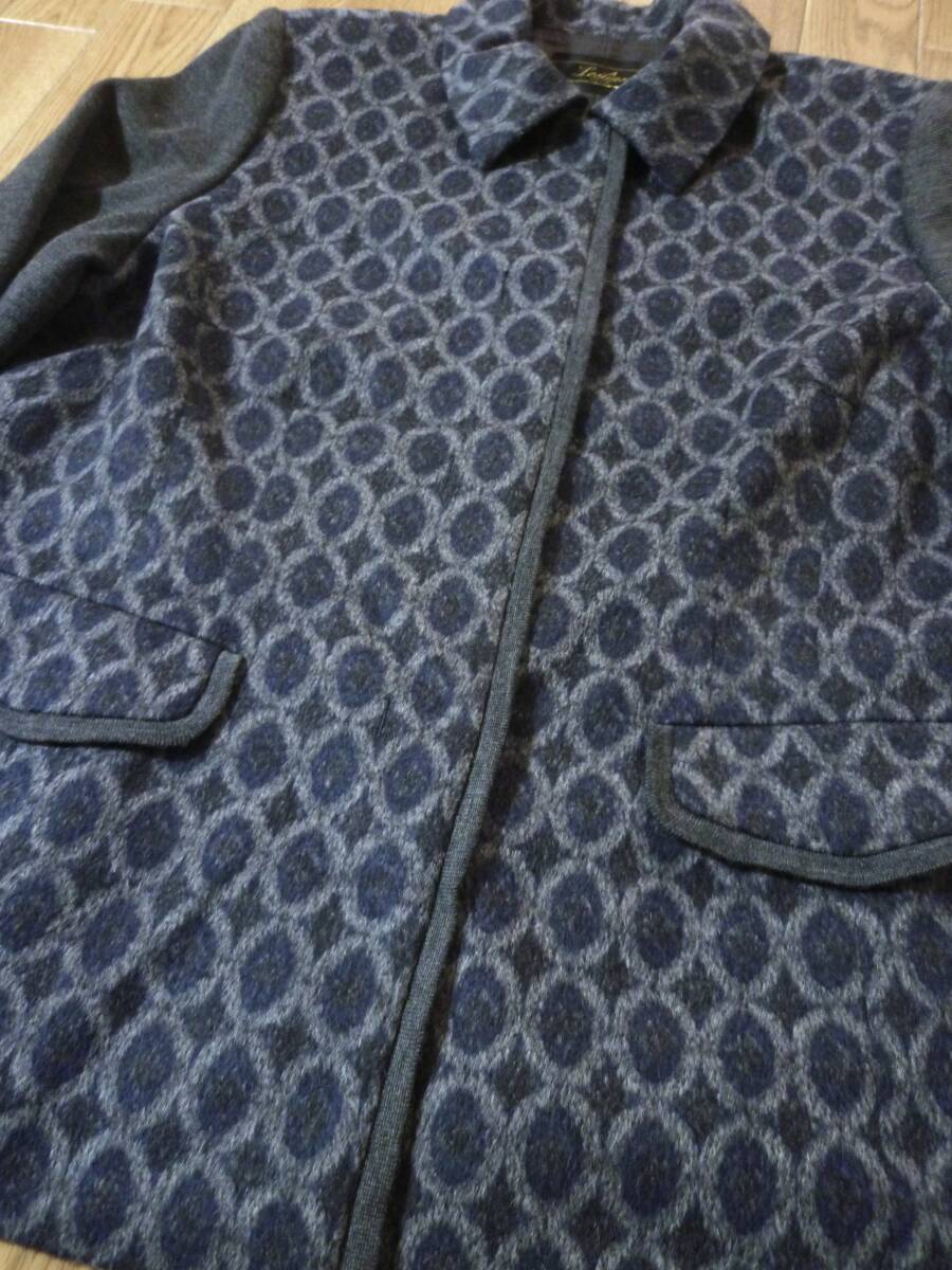 レリアン Leilian LANIFICIO F.LLI☆ウール アンゴラ 切替え ジャケット☆大きいサイズ♪１５_画像6