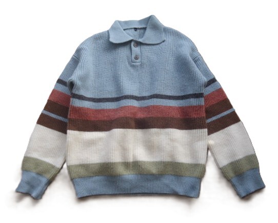 ■adapt retailing(アダプトリテイリング)■襟付きニット　セーター (メンズ) サイズ L■_画像1