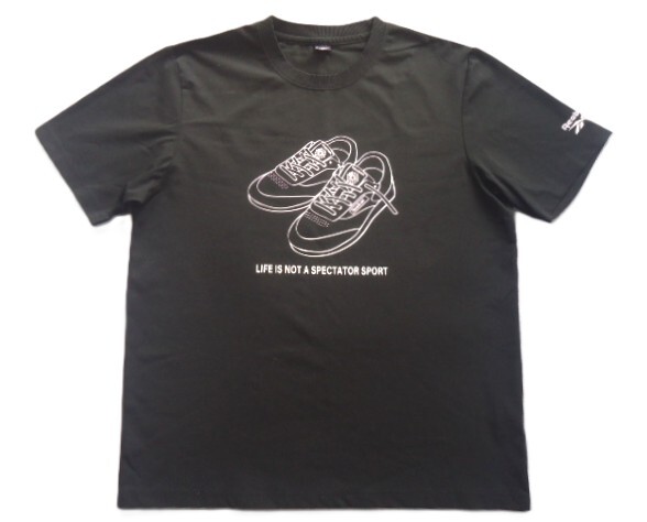 ■Reebok(リーボック)■半そでTシャツ(メンズ)ブラック サイズLL■_画像1