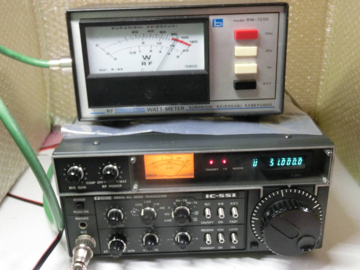ICOM IC-551 50MHz SSB/AM/CW машина восстановление воспроизведение обслуживание товар / б/у товар 