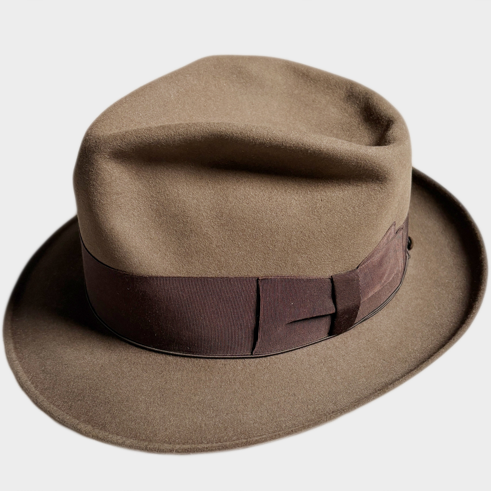 BIG ミント! 50's ボルサリーノ 60cm TORINO トリノ BORSALINO ITALY イタリア VINTAGE HAT ヴィンテージ ハット レア MINT NOS デッド 着_画像1