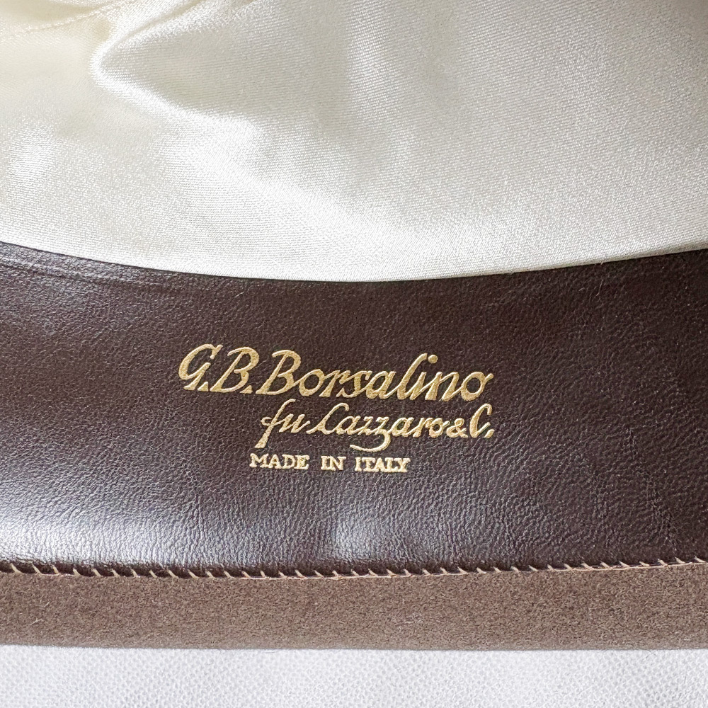 BIG ミント! 50's ボルサリーノ 60cm TORINO トリノ BORSALINO ITALY イタリア VINTAGE HAT ヴィンテージ ハット レア MINT NOS デッド 着_画像7