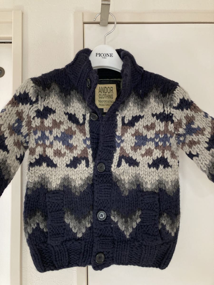 未使用　男の子　カウチンセーター　上着　サイズ90㎝_画像5