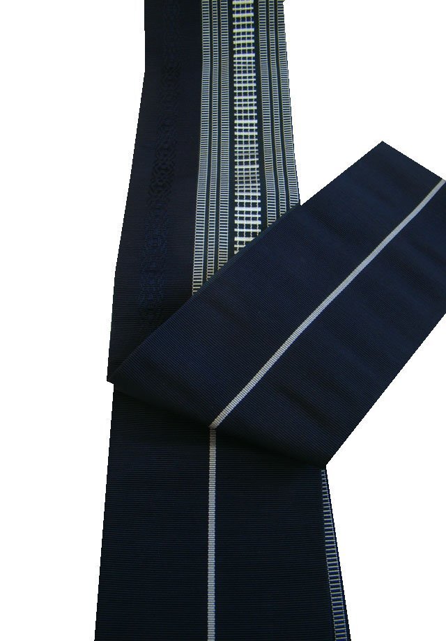 時代屋 男性用 博多織 両面使用 角帯 正絹 仕立上り Eｍ1011_画像3