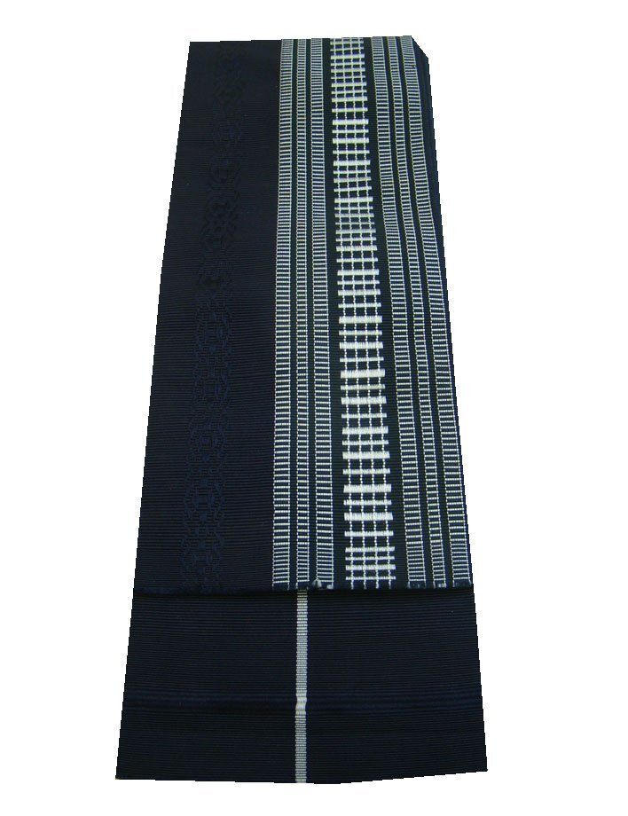 時代屋 男性用 博多織 両面使用 角帯 正絹 仕立上り Eｍ1011_画像1
