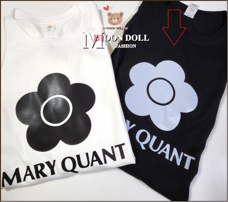 【～3L4L相当】Flower柄ロゴプリントTシャツ*黒_画像3